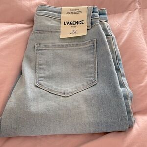 L’ AGENCE Paris size 26, ultra high rise skinny, light wash